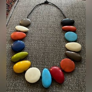 JACKIE BRAZIL Colorful Geometric Beaded Necklace